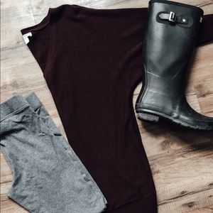 Purple Quarter Sleeve Sweater